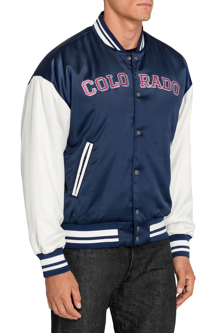 Colorado Avalanche Bomber Jacket, Alternate, color, NAVY