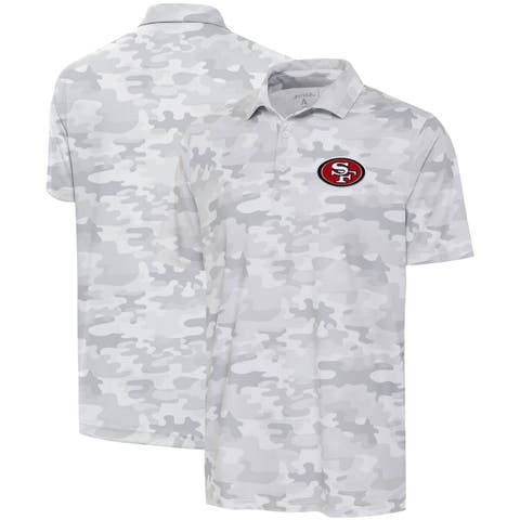 Men's Antigua White San Francisco 49ers Collide Polo