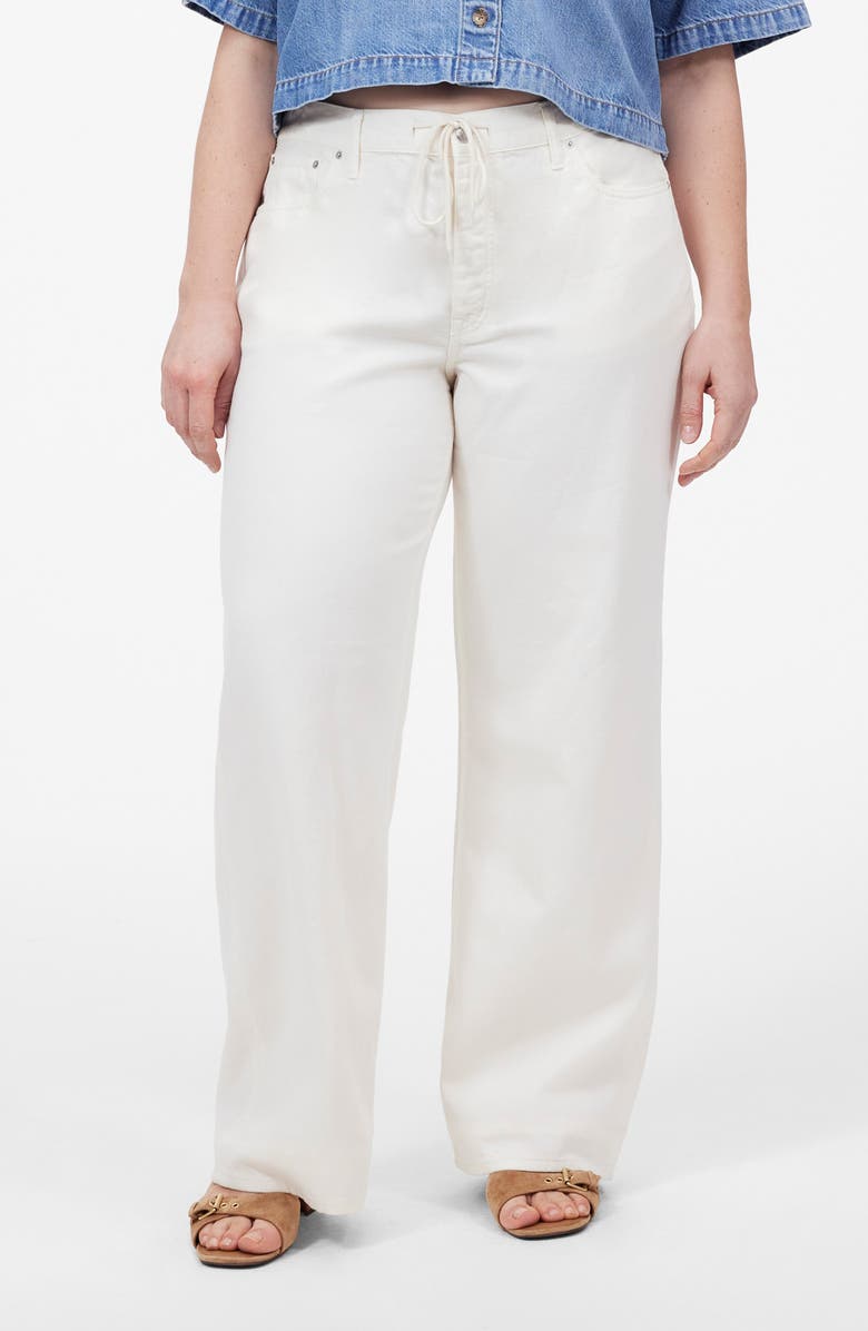 Drawstring Waist Low Slung Baggy Jeans
