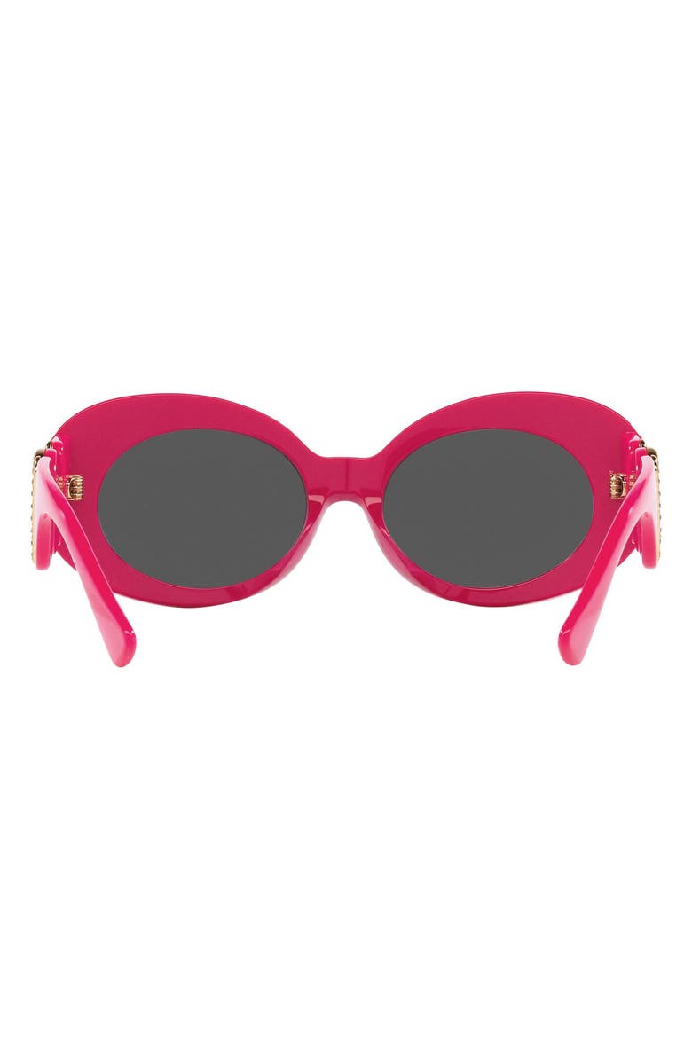 Versace 54mm Irregular Oval Sunglasses, Alternate, color, Violet