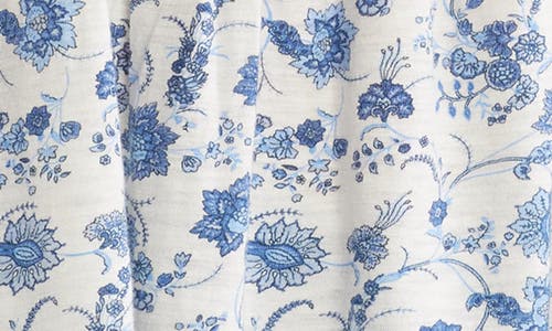 Lucky Brand Floral Smocked Puff Sleeve Top