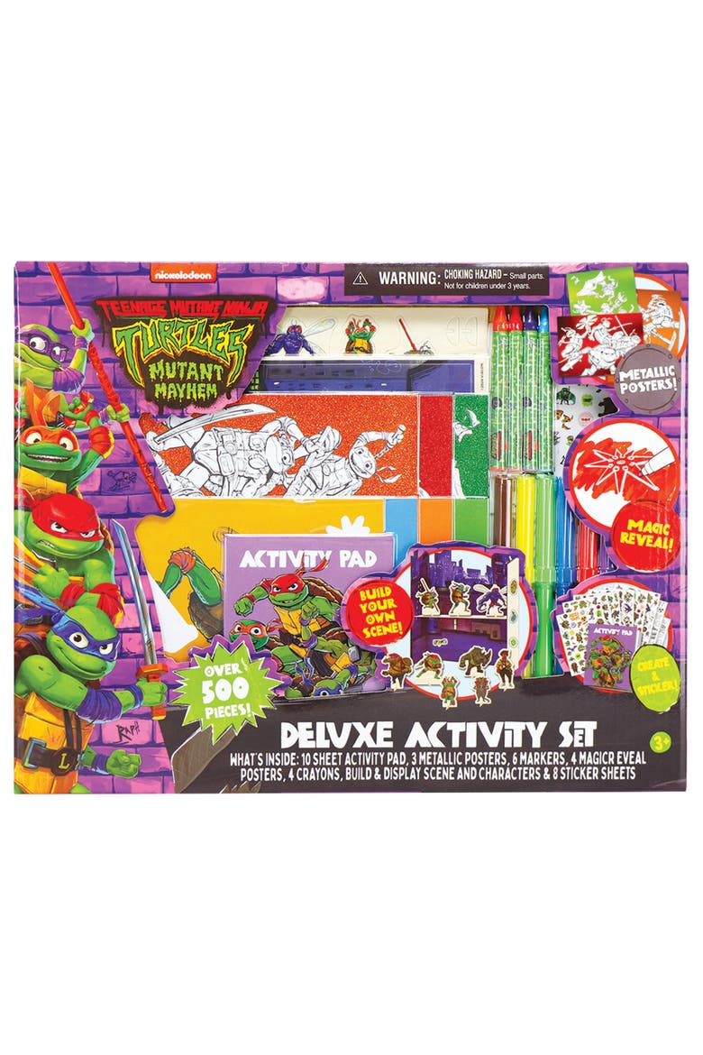 Tmnt Mutant Mayhem Deluxe Activity Set W/ Magic Reveal & Posters, Main, color, Multicolored