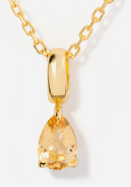 Little Sky Stone Birthstone Teardrop Necklace