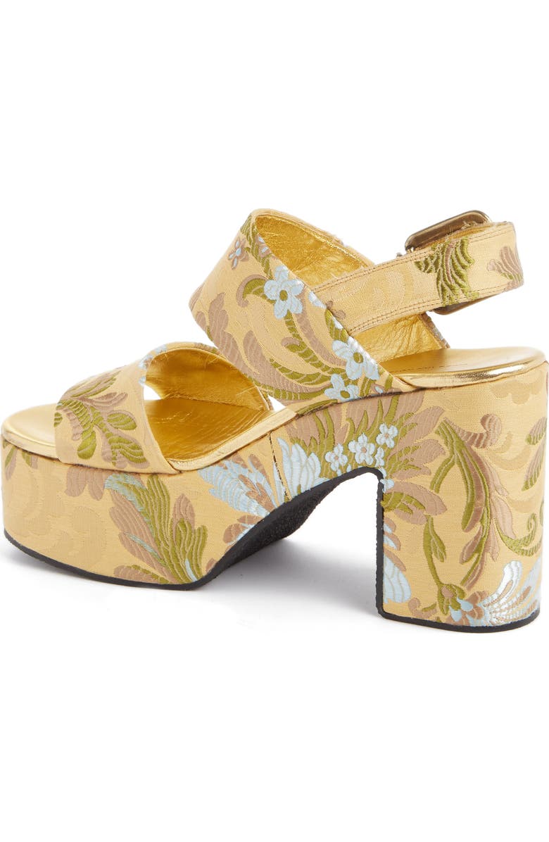 Dries Van Noten Platform Jacquard Sandal, Alternate, color,
