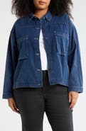 MAX STUDIO Long Sleeve Denim Jacket