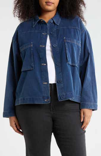 MAX STUDIO Long Sleeve Denim Jacket