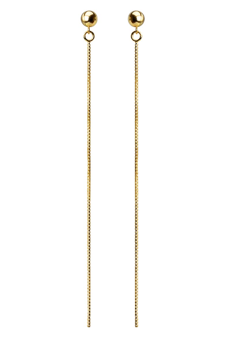 Chain Drop Earrings, Main, color, GOLD