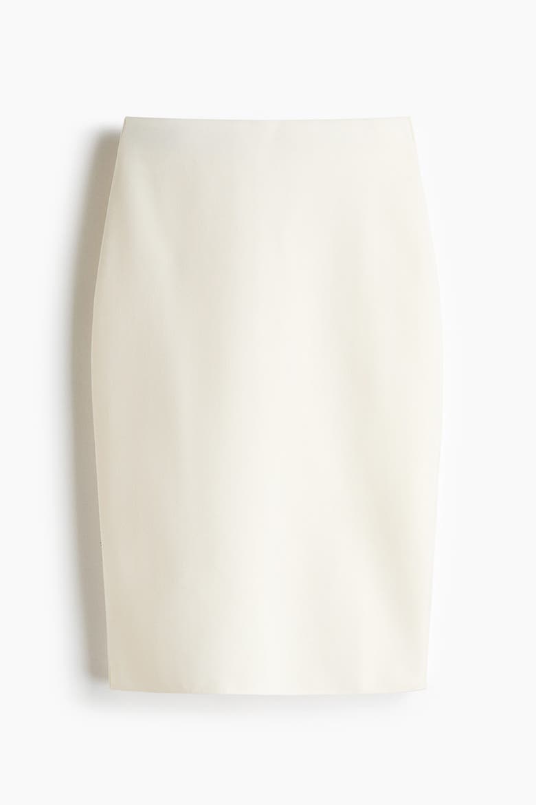 Jersey Pencil Skirt, Alternate, color, Cream