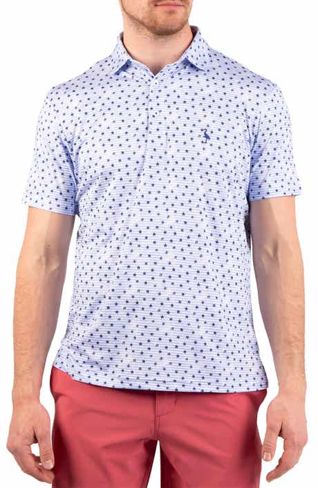 TailorByrd Vintage Stars Print Performance Polo