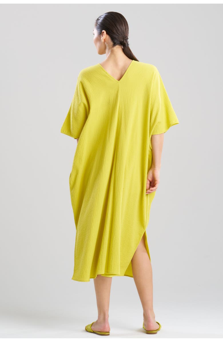 Natori Onsen Caftan, Alternate, color, Chartreuse