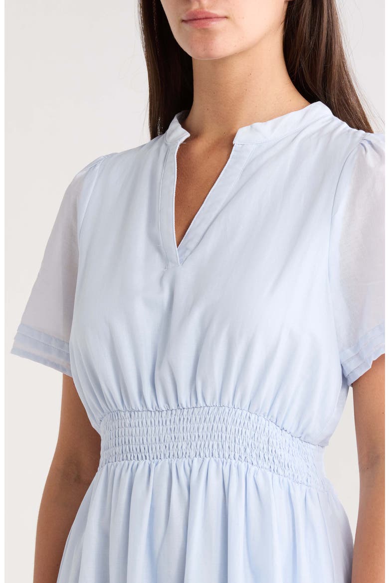Fernie Field Janey Cotton Poplin Maxi Dress, Alternate, color, LIGHT BLUE