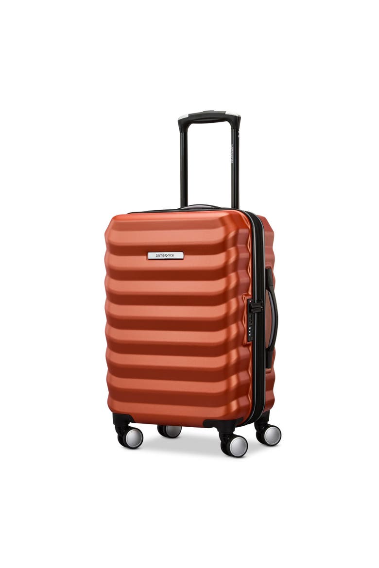 Element Hardside Expandable 20" Carry On Spinner Luggage, Main, color, Copper Orange