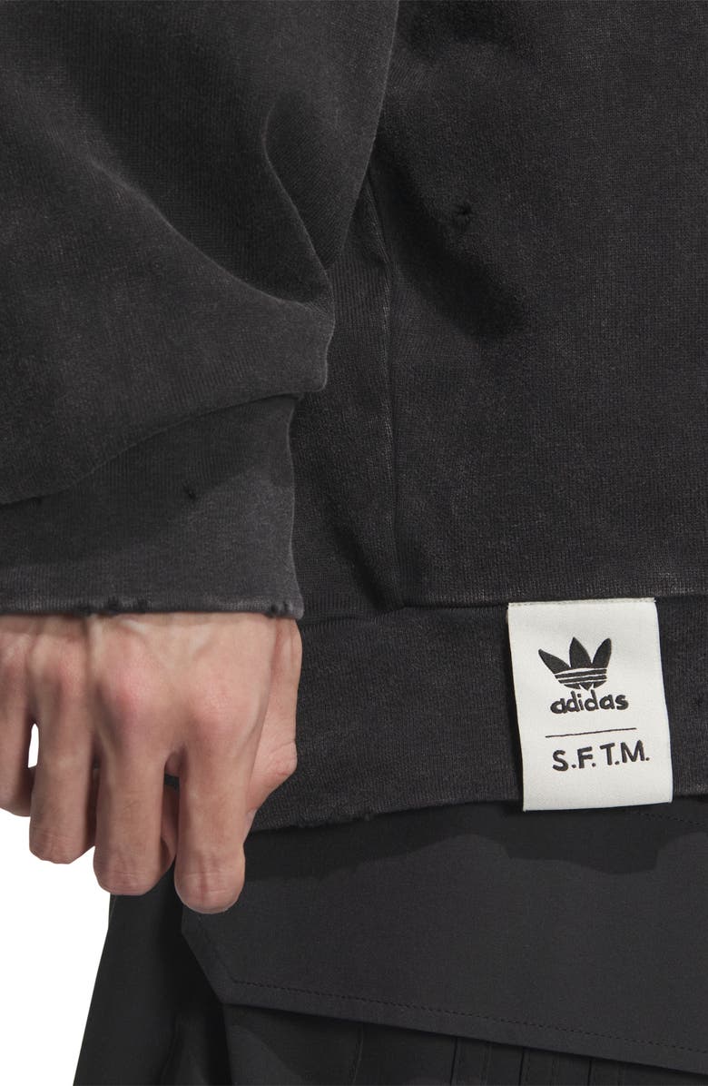 Y-3 Distressed Appliqué Sweatshirt, Alternate, color, 