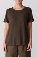 Eileen Fisher Organic Linen Crewneck T-Shirt