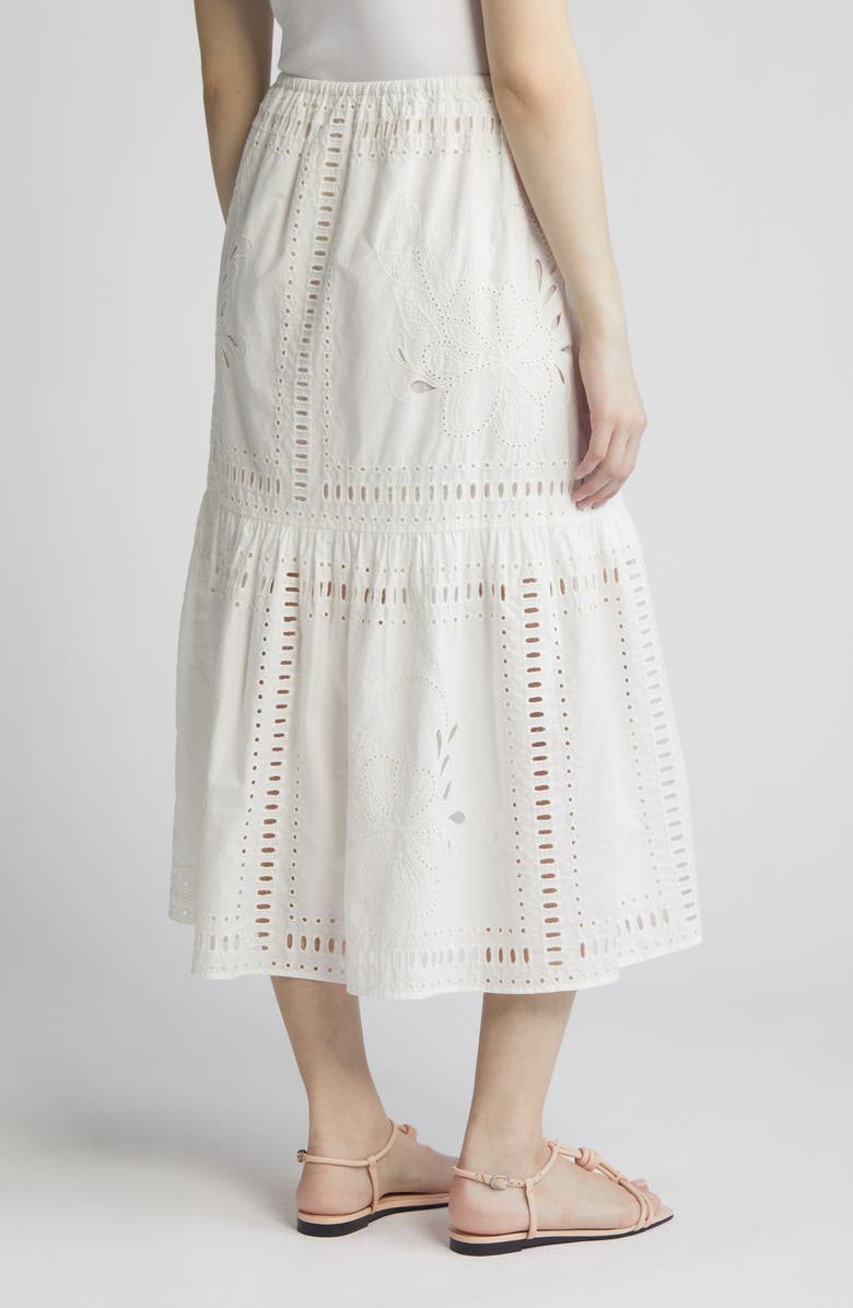 Rails Prina Cotton Eyelet Skirt, Alternate, color, White