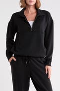 YOGALICIOUS Sandwash Quarter Zip Pullover