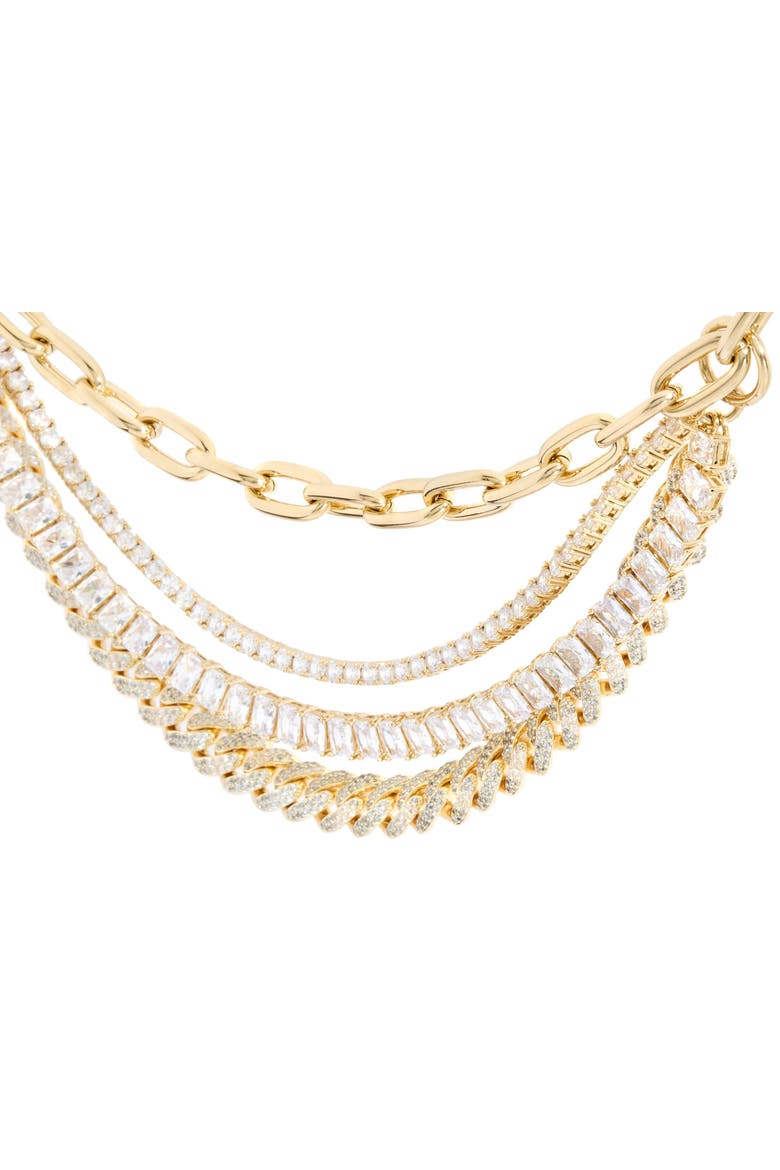Triple Chain Belt, Alternate, color, Champagne Rhine
