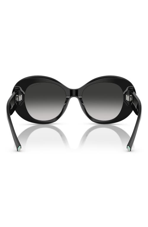 Tiffany & Co . 52mm Gradient Round Sunglasses In Black
