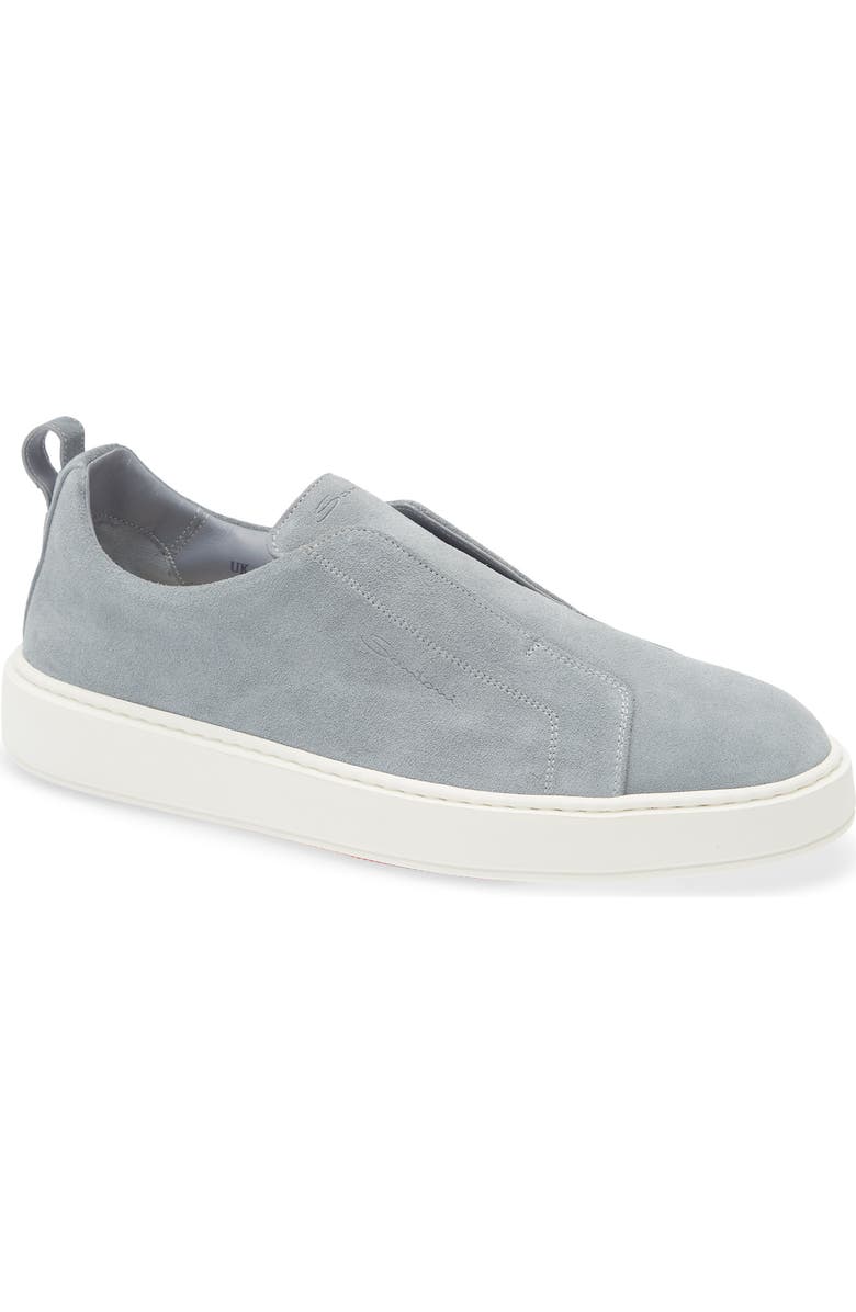 Santoni Victor Sneaker, Main, color, Light Blue