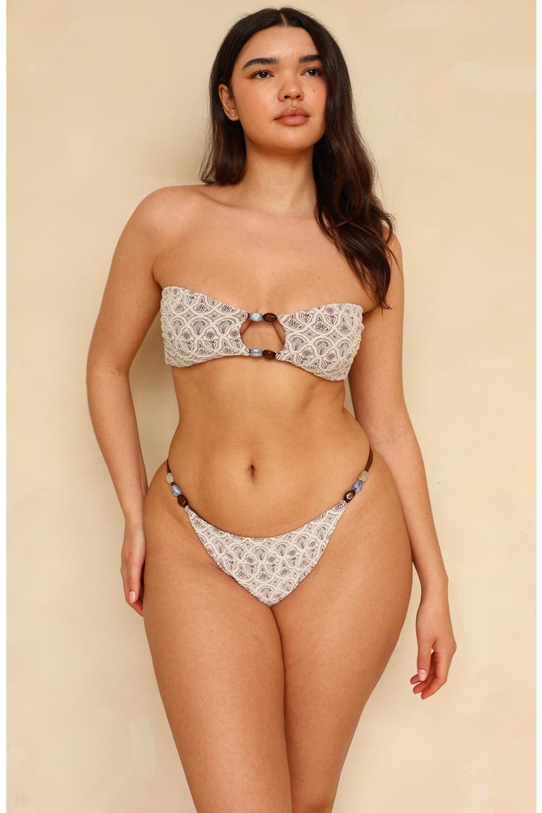 Bare Escape Super Cheeky Bikini Bottom, Alternate, color, Samba