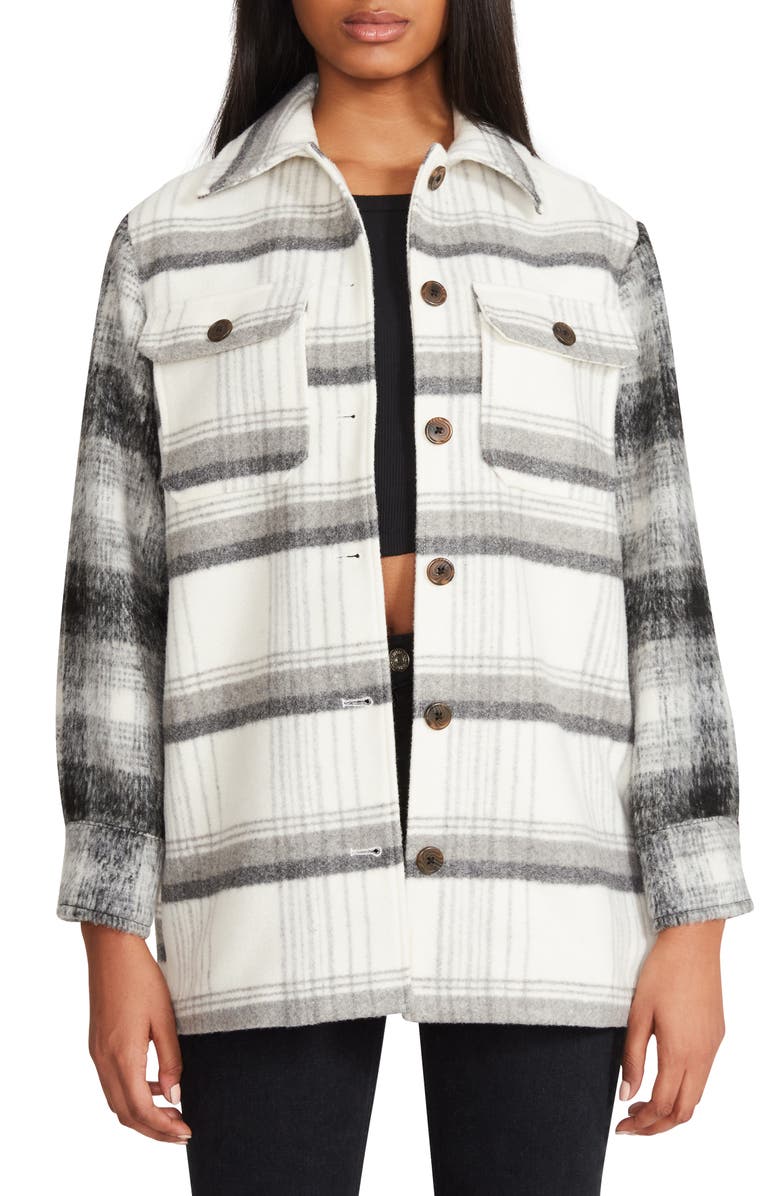 BB Dakota by Steve Madden Plaid Shacket, Alternate, color, 