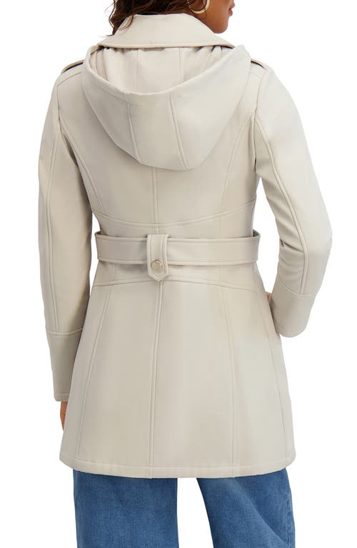 Kensie Water Resistant Soft Shell Jacket In White