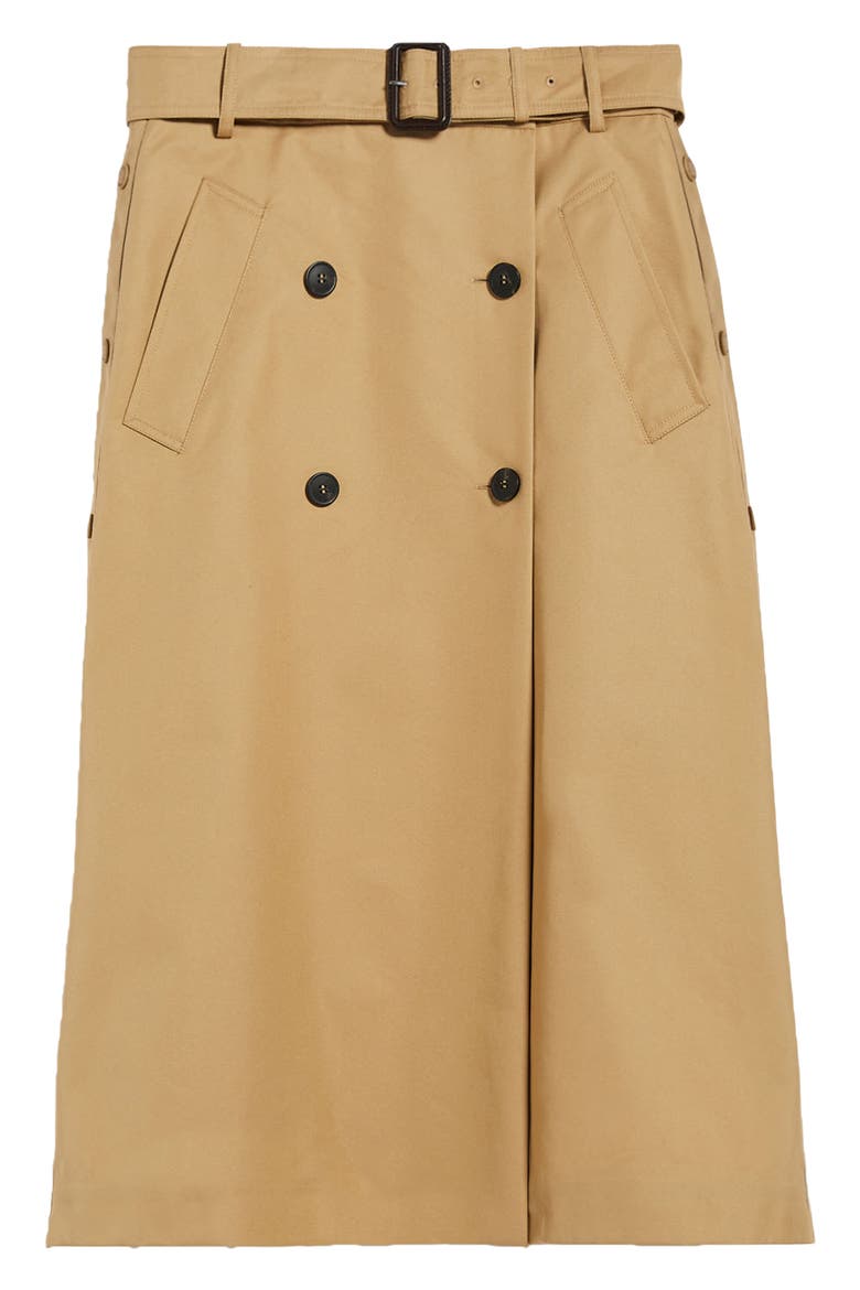 Nebbia Belted Midi Skirt, Alternate, color, BEIGE