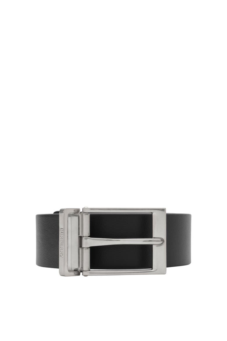 Reversible Check Belt, Alternate, color, Iron grey/black/palladium