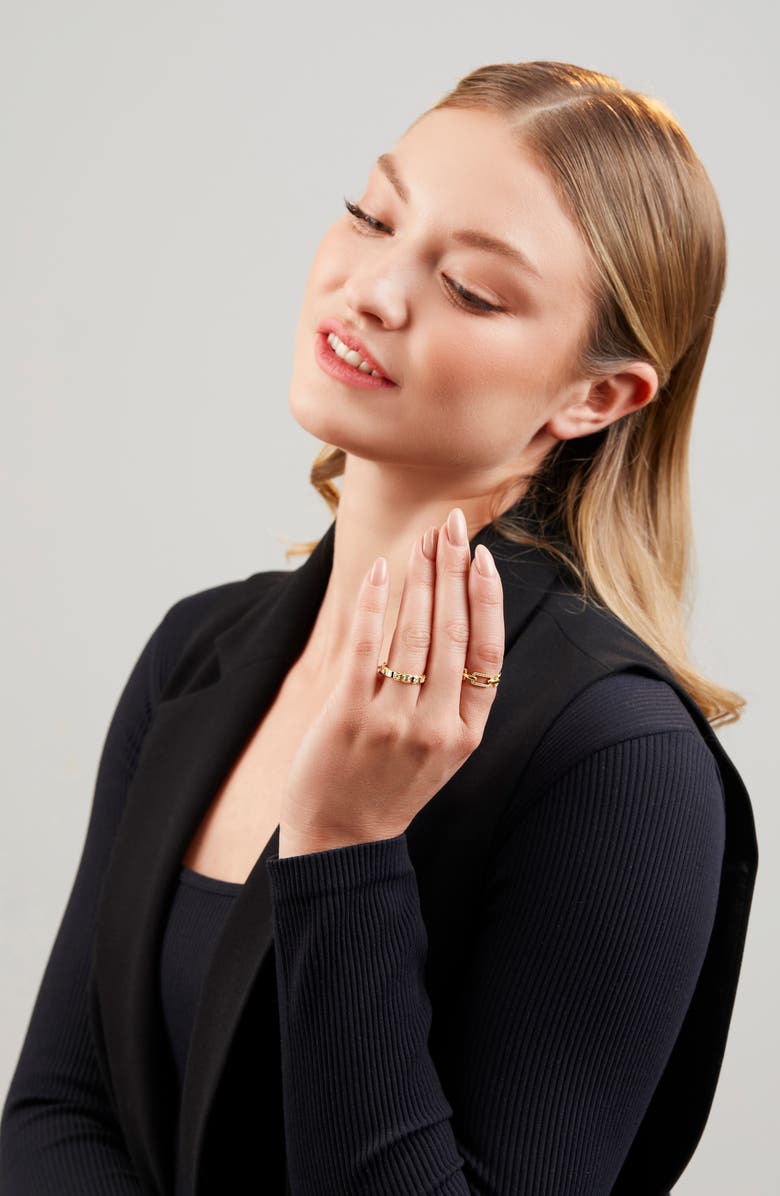 Bony Levy Varda Pavé Diamond Link Ring, Alternate, color, 18K Yellow Gold