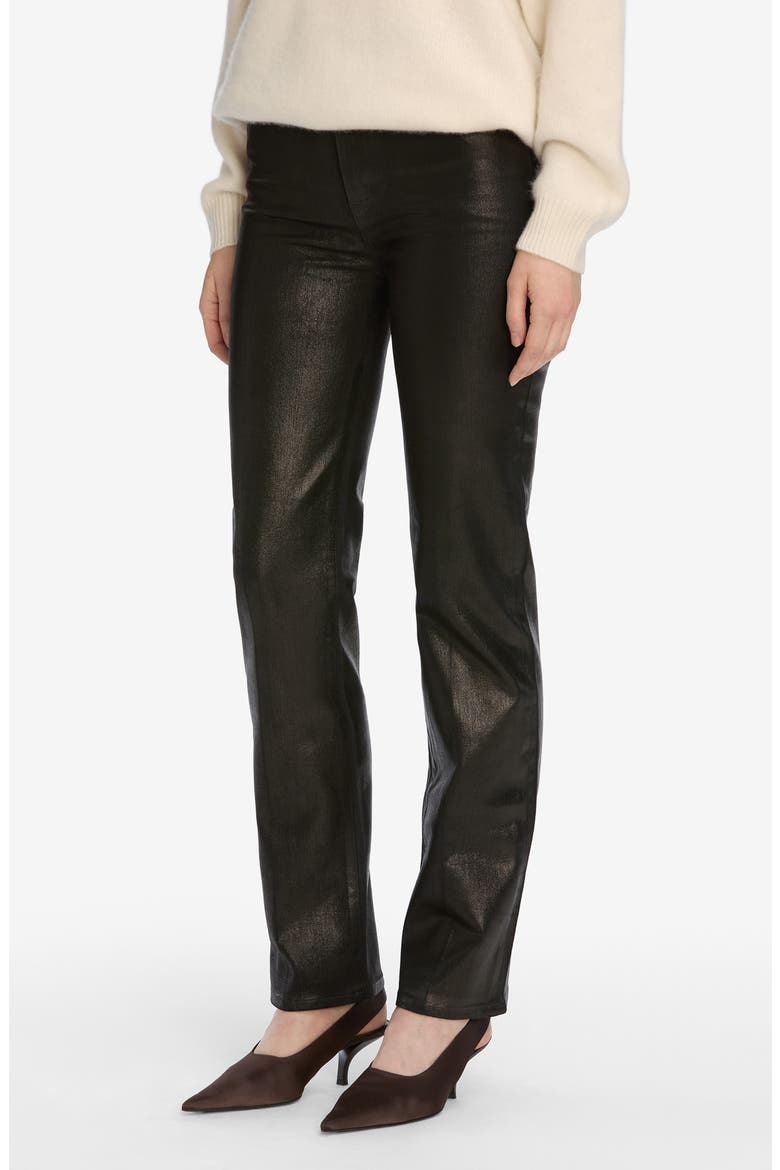 Le Sleek High Waist Ankle Straight Leg Jeans, Alternate, color, MOOD RING COATED