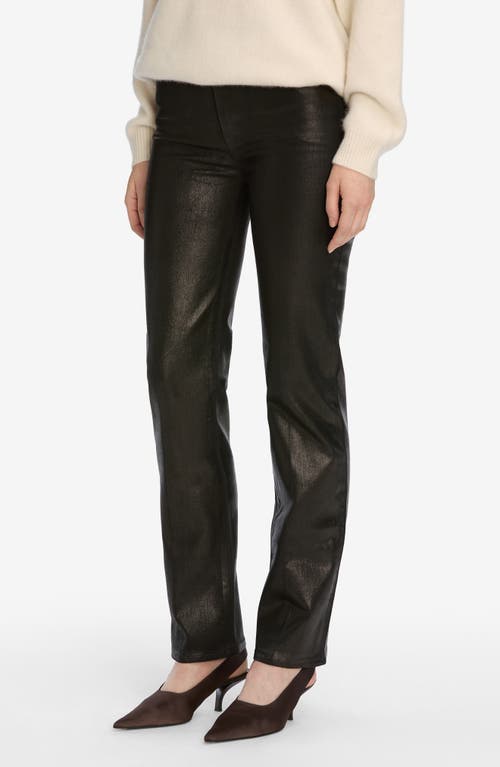 Frame Le Sleek High Waist Ankle Straight Leg Jeans In Black