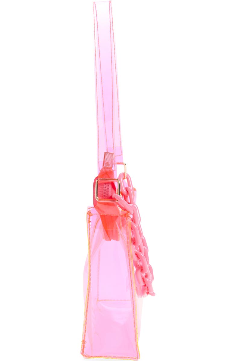 Piper & Jax Kids' Chain Clear Handbag, Alternate, color, Pink