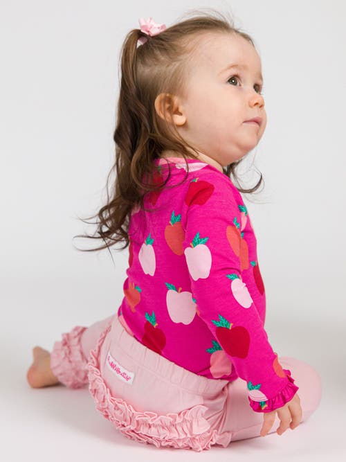 Rufflebutts Baby Girls Ruffle Leggings With Signature Rear Ruffles In Pink