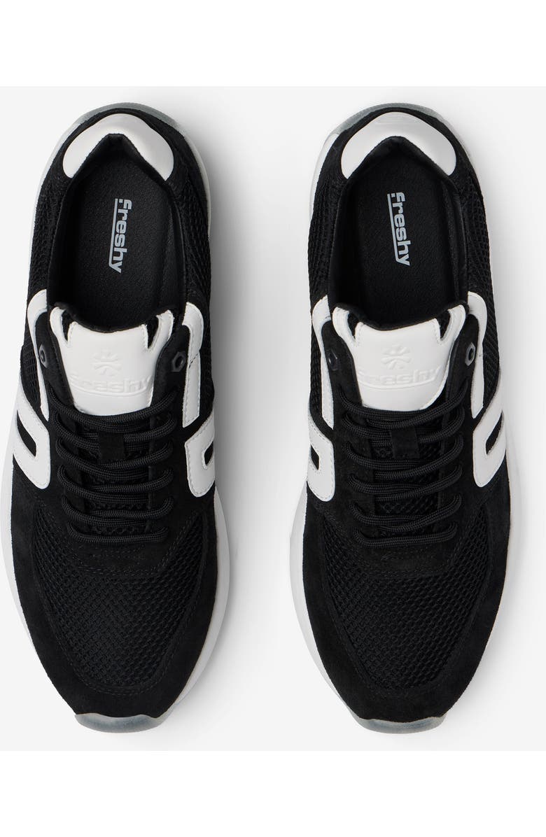 Freshy Brites+ Signature Series Sneaker, Alternate, color, Black/White