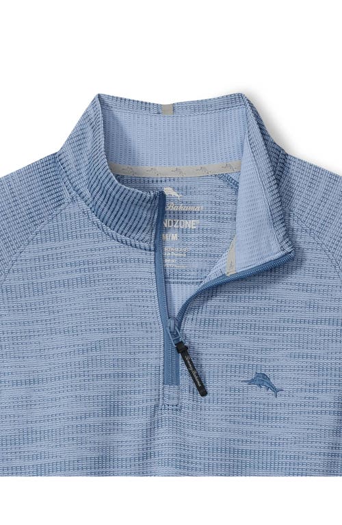Tommy Bahama Palm Pro Islandzone® Performance Half Zip Pullover In Blue