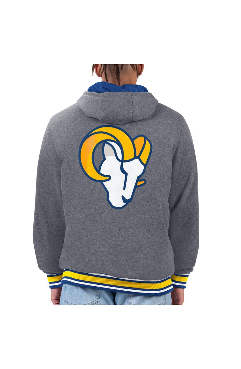 G-III SPORTS BY CARL BANKS Men's G-III Sports by Carl Banks Royal/Gold Los Angeles Rams Commemorative Reversible Full-Zip Jacket, Alternate, color, 