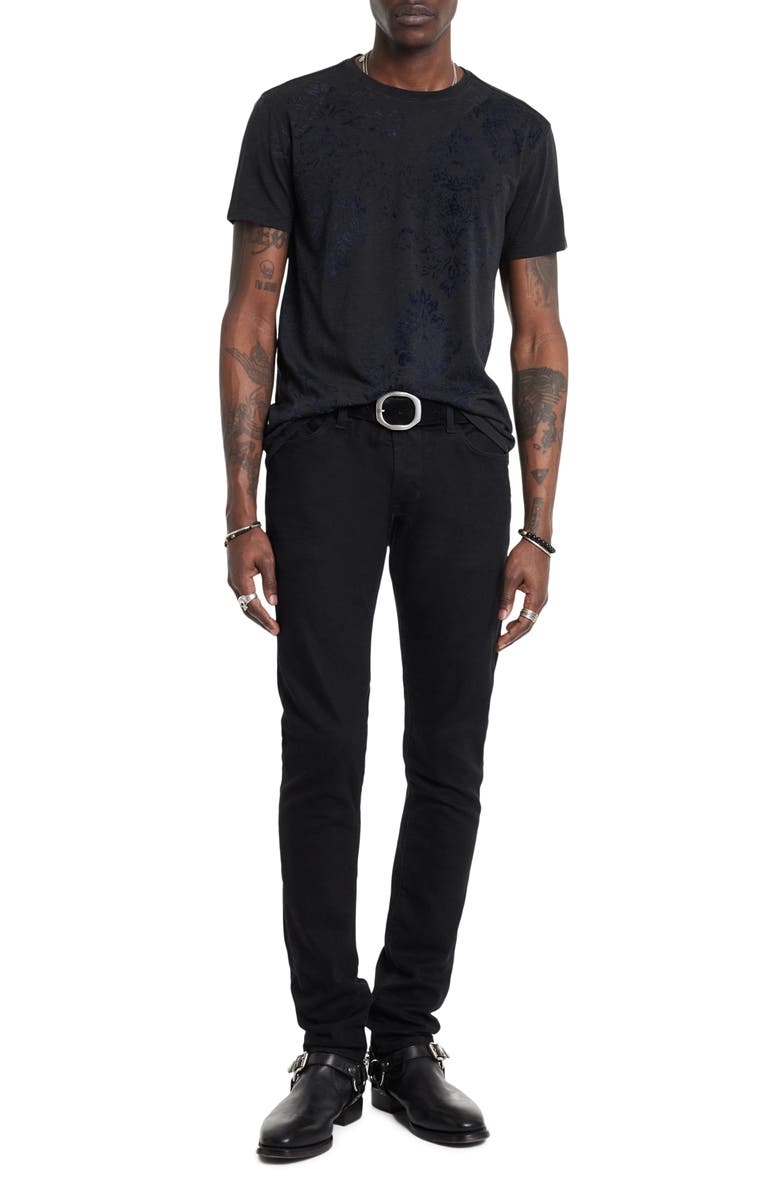 John Varvatos Paisley Cotton Blend T-Shirt, Alternate, color,