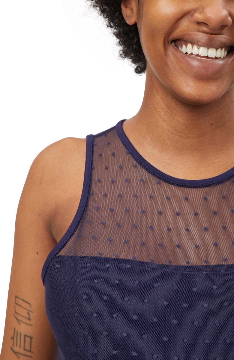 Stowaway Collection Shadow Dot Maternity Sheath Dress, Alternate, color, 