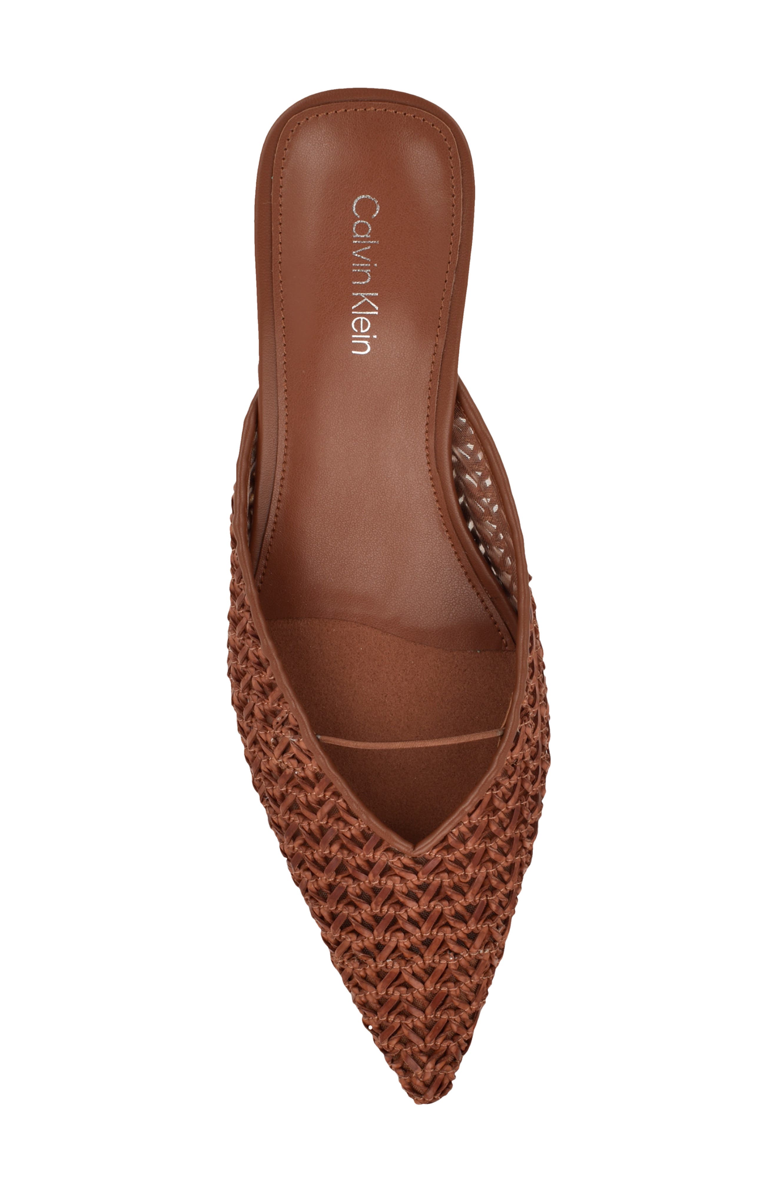 Camily Pointed Toe Mule, Alternate, color, COGNAC