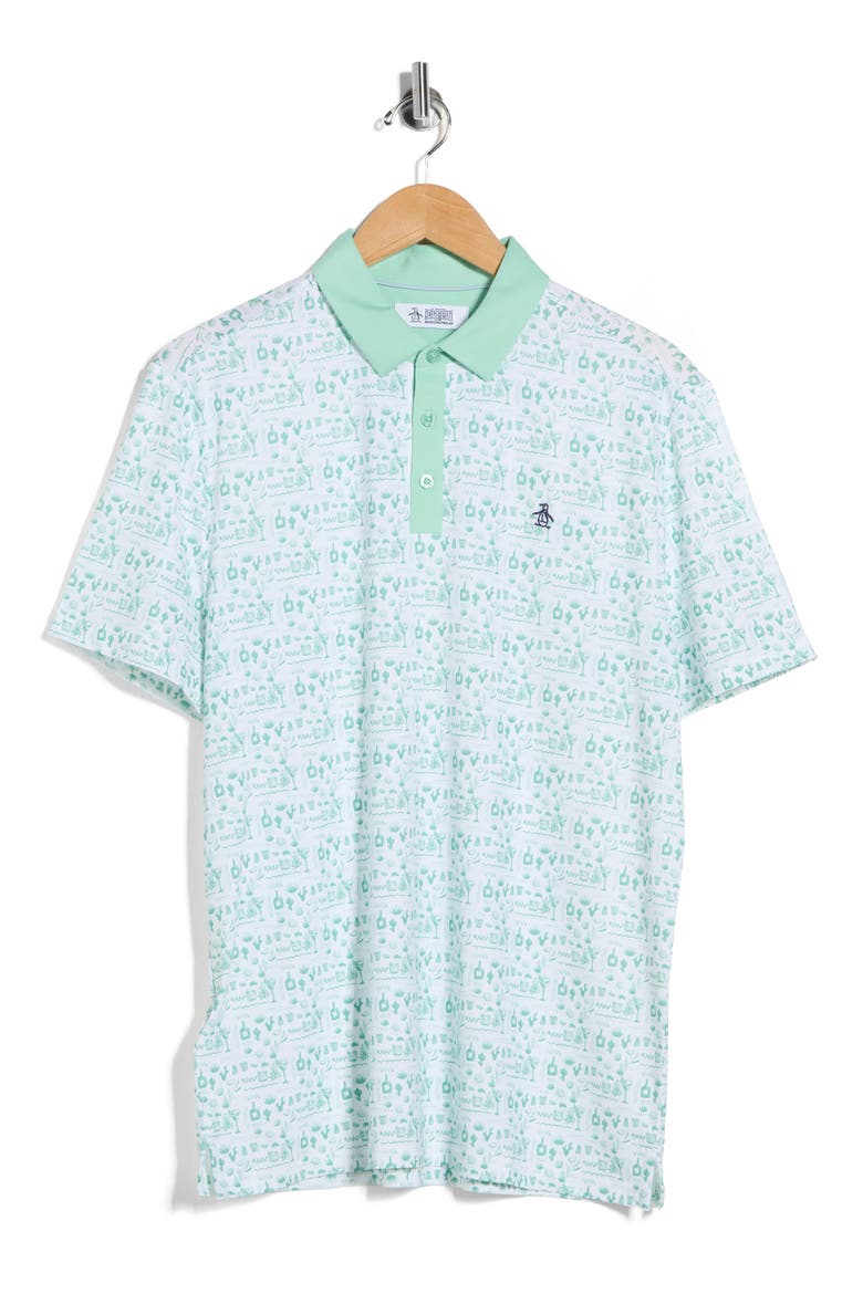 SPICY MARGARITA PRINTED POLO, Alternate, color, LICHEN