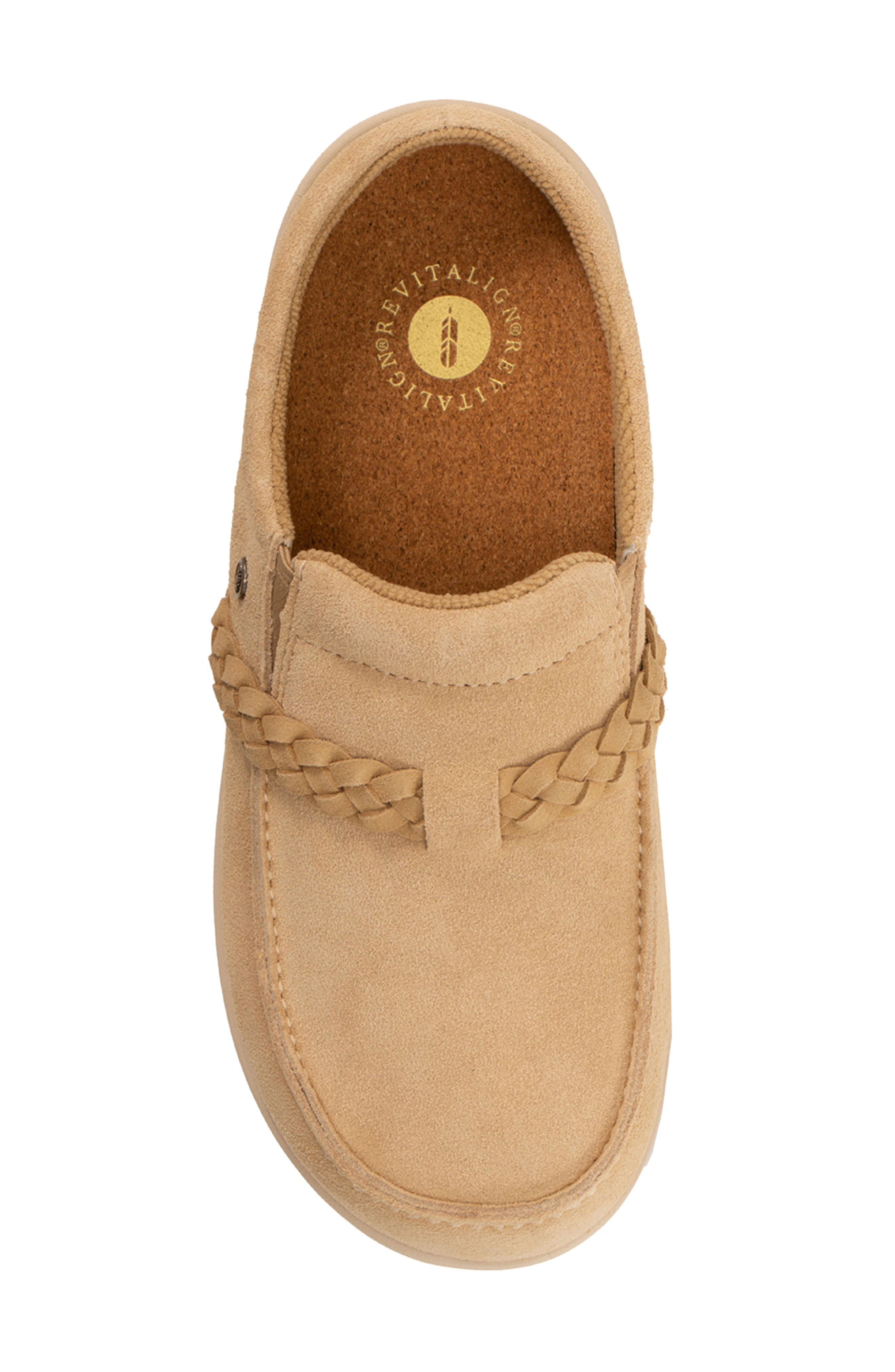 Siesta Braidy Orthotic Mule, Alternate, color, ALMOND BUFF