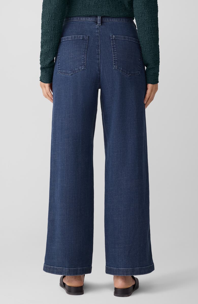 Eileen Fisher Wide Leg Jeans, Alternate, color, Midnight Indigo