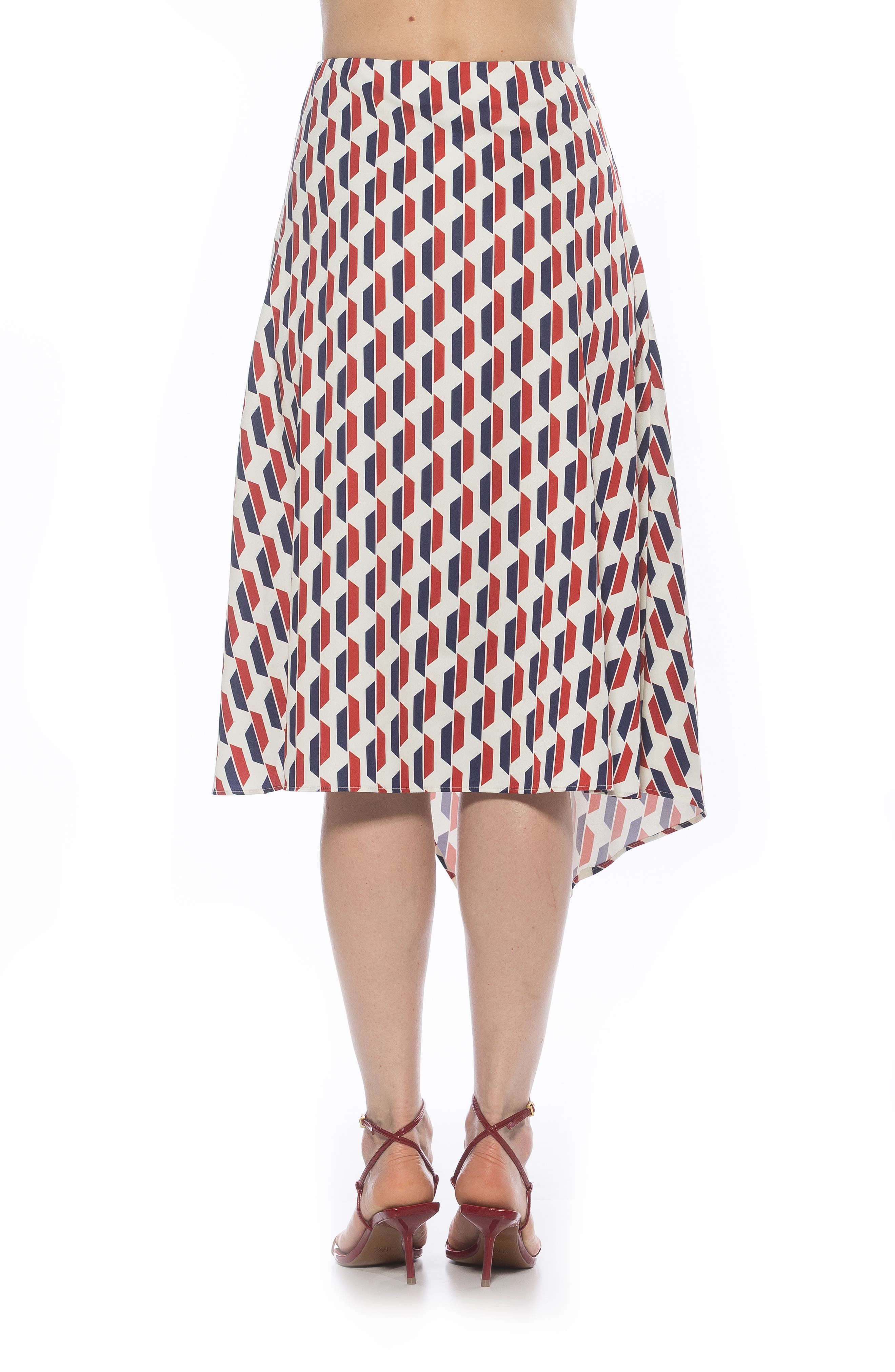Jess Asymmetric Midi Skirt - image 4