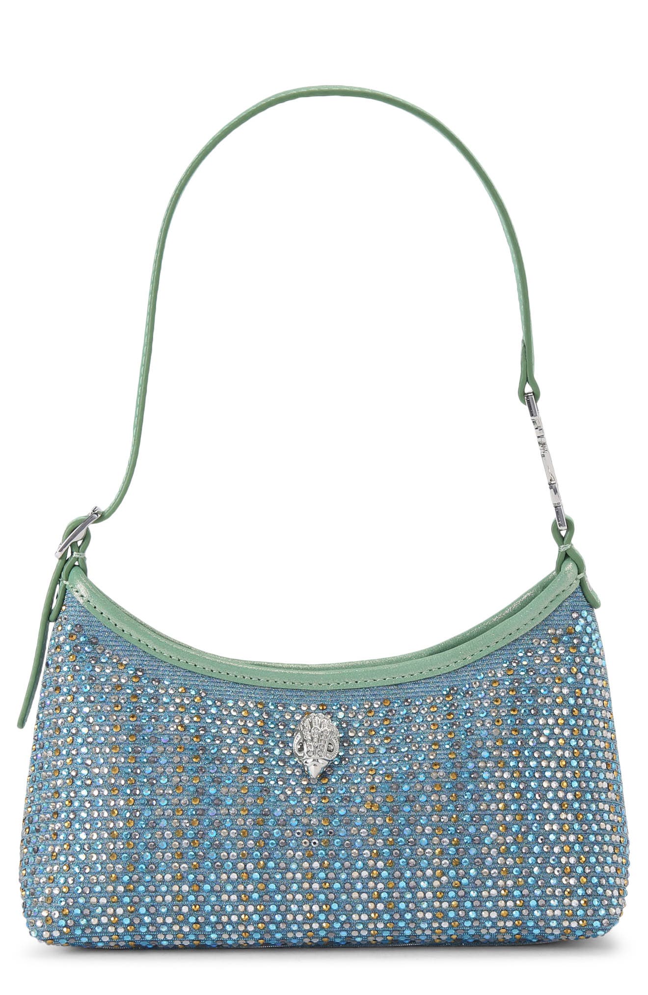 Kurt Geiger London Mini Kurt Fabric Shoulder Bag, Main, color, Pastel Blue