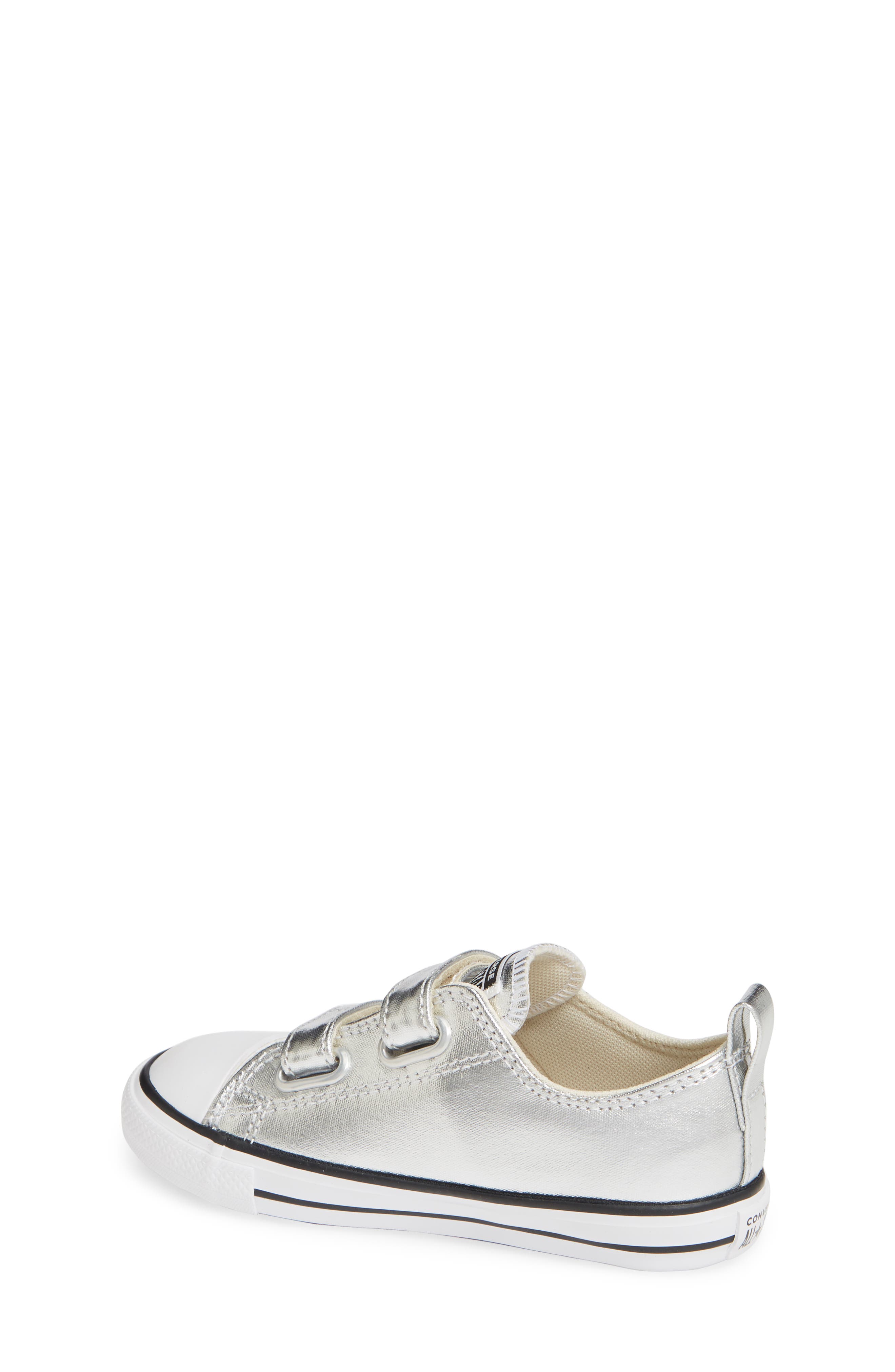 Chuck Taylor® All Star® 2V Double Strap Metallic Sneaker, Alternate, color, METALLIC GRANITE
