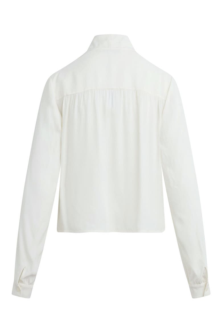 The Simone Tie Neck Top, Alternate, color, IVORY
