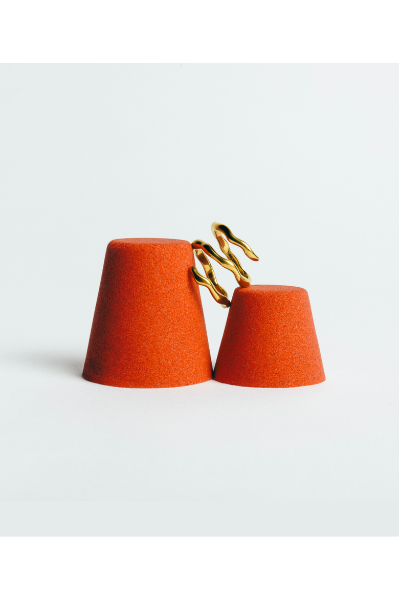 Dazzling 3 Ring, Alternate, color, Gold