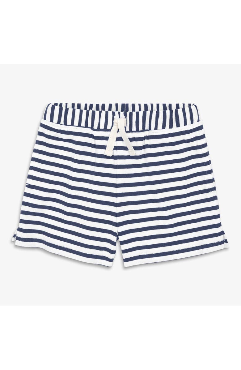 Primary Baby Play Short In Stripe, Main, color, Sunwashed Navy White Stripe