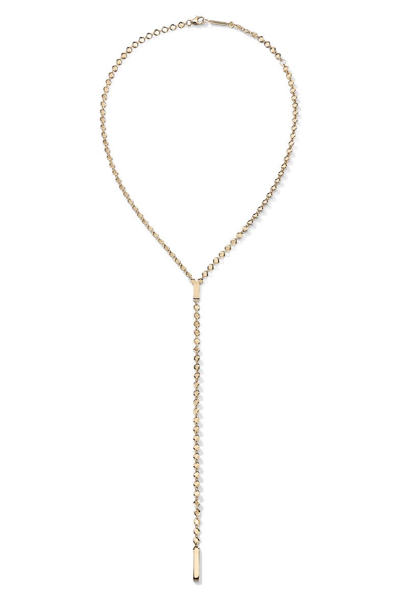 Miami Lariat Necklace, Main, color, YELLOW