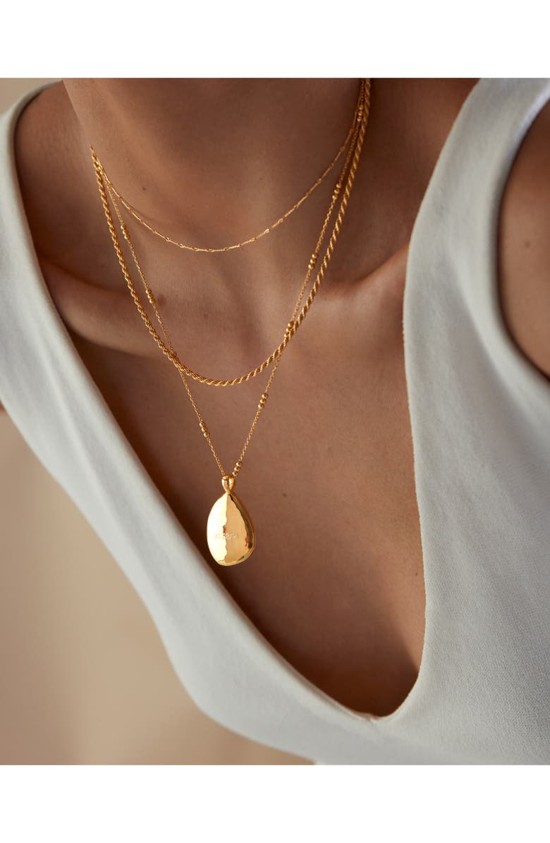 Monica Vinader Fine Twist Choker, Alternate, color, Gp